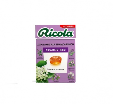 Ricola cukierki ziołowe Czarny bez 27,5 grama