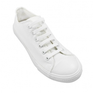 Sznurowadła silikonowe dla dorosłych białe