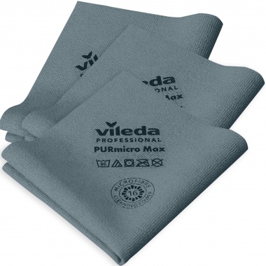 Vileda Professional ścierka PURmicro MAX szara zestaw 3 szt