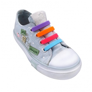 Sznurowadła silikonowe dla dzieci mix kolorów